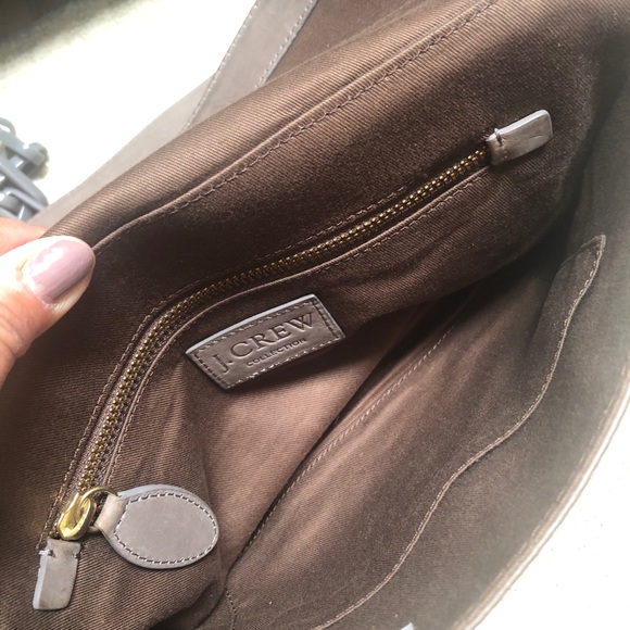 Jcrew double flap leather shoulder/crossbody bag - Picture 4 of 5